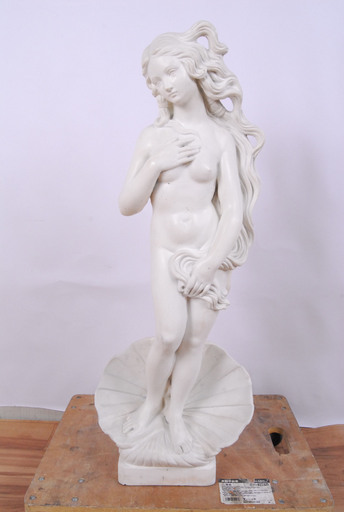 2569 女性像 彫刻 置物 オブジェ 21×33.5×85.5cm 19.5kg 愛知県岡崎市 直接引取可　エビス