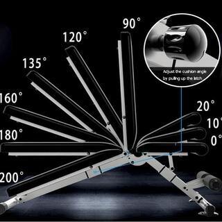 自宅で本格的なトレーニングができる アジャスタブルインクラインベンチ（折りたたみも可能）
