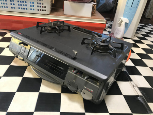 【リサイクルサービス八光　田上店　安心の1か月保証　配達・設置OK】リンナイ RTS-660GFTS-L ガスコンロ ガステーブル ＬＰガス