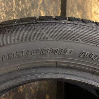 DUNLOP ENASAVE EC204 185/60R15 15インチ 夏タイヤ 4本 2019年製 バリ溝 シエンタ フィット ヴィッツ等 (VTI155) クレジットカード QR決済可能