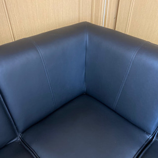 お取引先決まりました〉黒 ソファ 3個セット
