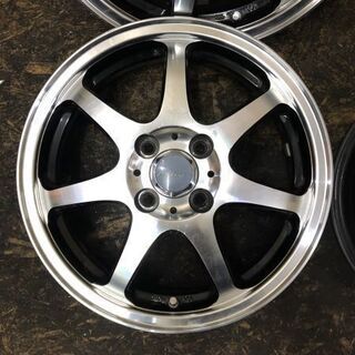 Lirea 社外ホイール 15インチ 4本 4.5J4HPCD100+43 ブラポリ ハスラー 