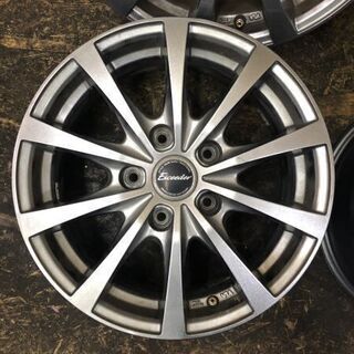 HOT STUFF Exceeder ホットスタッフ エクシーダー 社外ホイール 15インチ 4本 6J5HPDE114.3+43 セレナ等 (VHK98)クレジットカード QR決済可能 HOT STUFF Exceeder ホットスタッフ エクシーダー 社外ホイール 15