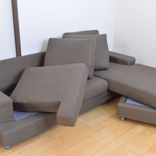 ニトリ　カウチソファ　L字型ソファ①【オットマンとセット購入お願いします】 ニトリ カウチソファ L字型ソファ①【オットマンとセット購入
