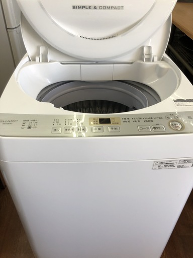 【リサイクルショップどりーむ天保山店】No2016　洗濯機　　６ｋｇ　2019年製【3ヶ月保証付き】