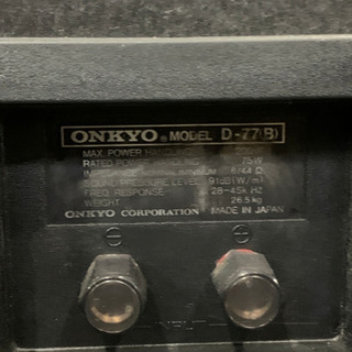 ONKYO オンキョー　D-77 スピーカー　ペア　ジャンク　現状 ONKYO オンキョー D-77 スピーカー ペア ジャンク 現状