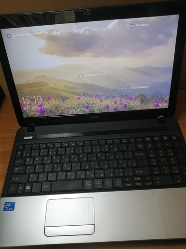 Acer Aspire  メモリ4G HDD250G 　CDDVD読み書き　大画面15.6インチ テンキー HDMI出力　WEBカメラ　Wifi対応 最新Windows10搭載