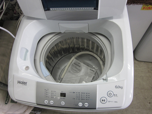 洗濯機 6.0㎏ 2016年製 ハイアール JW-K60H Haier 白 洗濯機 6.0㎏ 2016年製 ハイアール JW-K60H Haier 白