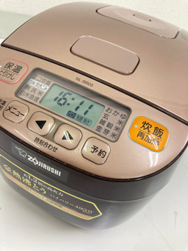 象印！！！ マイコンジャー炊飯器 NL-BB05 3合炊き 極め炊き　2018