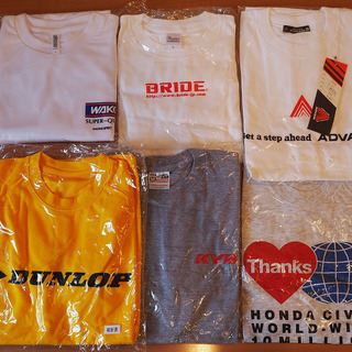 モータースポーツ Tシャツ 6枚 ① DUNLOP、ADVAN、...