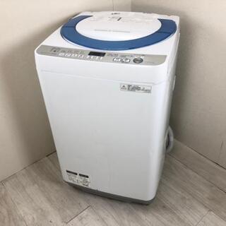 中古 全自動洗濯機 7.0kg Ag+イオン シャープ ES-GE70R-A 2016年製造