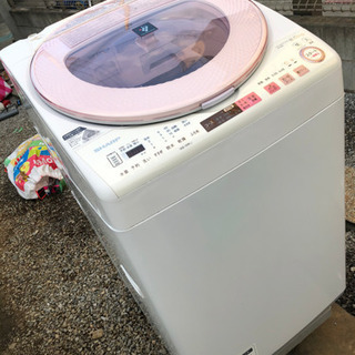 タテ型洗濯乾燥機 ES-TX8A-P (ピンク系)
