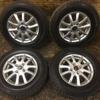 BS ICEPARTNER 2 145/80R13】スタッドレス 4本【PREO 社外 13インチ  