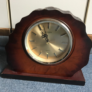 CITIZEN 木製置き時計