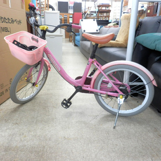 自転車 18インチ 補助輪付き ピンク KIDS SHOW ベル...