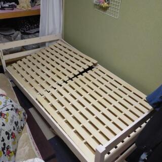 最終 木製 シングルベッド