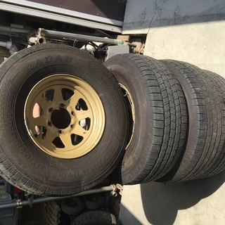 日産サファリ Y60 純正ホイール 15×7JJ ＆ タイヤ 31×10.50R15