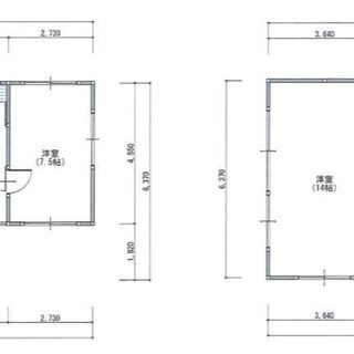 市原市馬立駅徒歩8分戸建て　14畳大部屋　ペット可　初期費用一部...