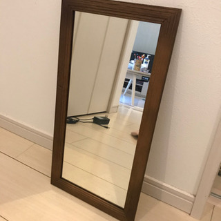 木製フレーム ミラー 鏡