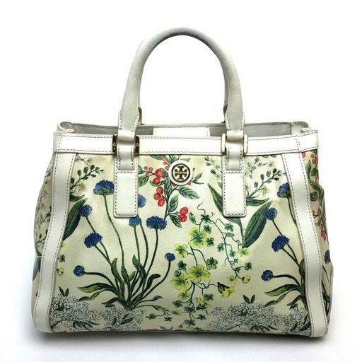 Tory Burch トリーバーチ 花柄 フラワー ハンドバッグ Pvc レザー ホワイト マルチカラー レディース Refe 元町のバッグ トート バッグ の中古あげます 譲ります ジモティーで不用品の処分