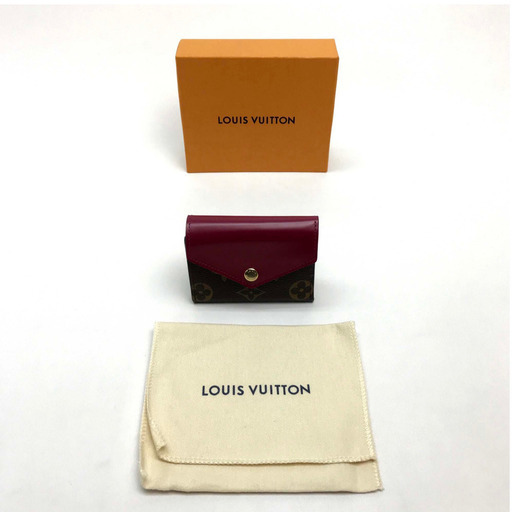 LOUIS VUITTON ルイヴィトン M62932 ポルトフォイユゾエ モノグラム 三つ折り財布（小銭入れあり） モノグラムキャンバス / レザー フューシャ