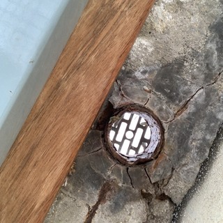 古い タイル 流し台 シンク 調理台 レトロ アンティーク YG30axx