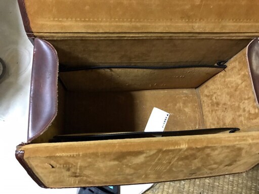 ビンテージ】アタッシュケース 革製 ブリーフケース ブラウン レトロ