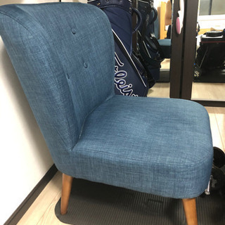 椅子　青色　