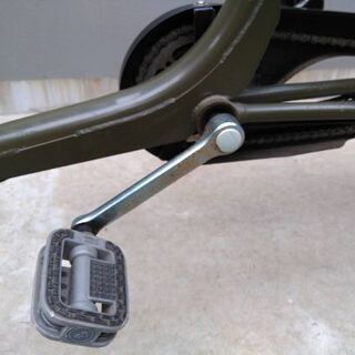 ママチャリ 座席付自転車 ふらっか〜ずシュシュ ダークオリーブ 前カゴ