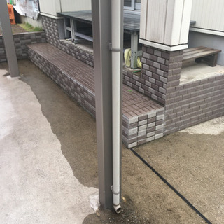 TOEX☆アルミサッシポリカ並列2台用カーポート 分解撤去済み 車庫倉庫