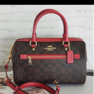 COACH コーチ☆ショルダーバッグ シグネチャー レッド 赤 COACH コーチ 希少 赤 ショルダーバッグ シグネチャー - メルカリ