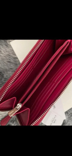 新品 2点セット☆COACH(コーチ)ピンクレッド ショルダーバッグ 長財布