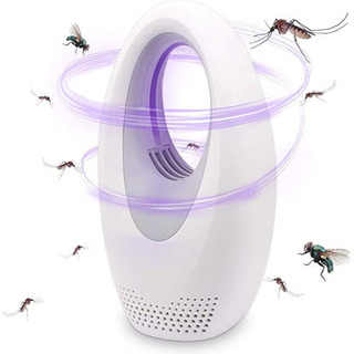 蚊取り器 UV光源誘導式 静音 新品 ホワイト