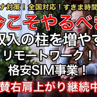 🔴在宅ワーク🔴自粛のご時世でも！自由なすきま時間で！全国対応！