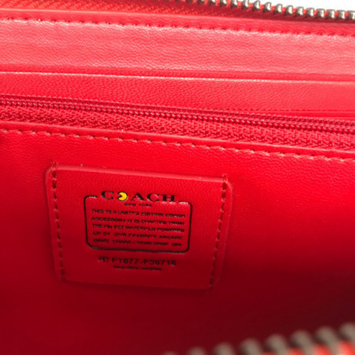新品未使用】COACH パックマンチェリー 長財布 限定 コラボ 鑑定済