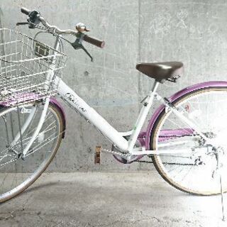 その他 自転車中古 DAHLIA 外装6段変速 ブリヂストンステンレスカゴ 