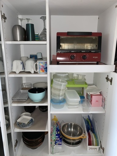 格安美品 ニトリの食器棚一人暮らしにぴったり Shun Nakam 本陣の収納家具 食器棚 キッチン収納 の中古あげます 譲ります ジモティーで不用品の処分