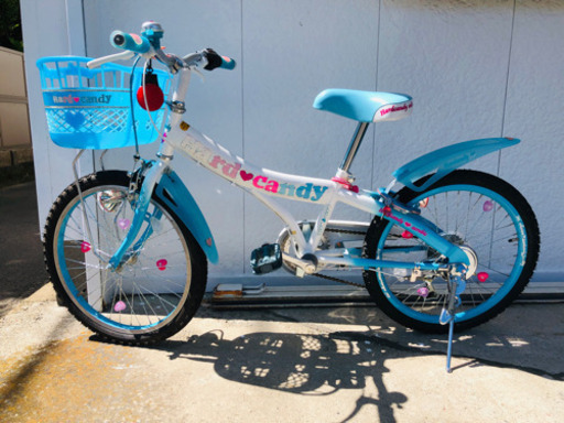 商談まとまりました　子供　自転車　ジュニア　ハードキャンディ　ヘルメット付き　室内保管　20インチ　三重県　伊勢市
