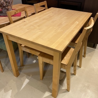 ☆ジモティー割引有☆ IKEA ダイニング5点セット 中古品