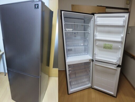 【短期間使用の美品】お買得！ 7ヶ月間使用のシャープ270Lプラズマクラスター冷蔵庫  ￥7,000