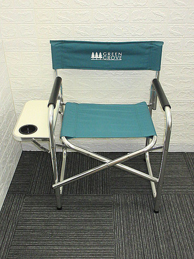 Stp 0254green Groveアウトドアチェア折りたたみサイドテーブル付グリーンキャンプ椅子イスいすバーベキューbbqお花見屋外レジ リビング館 白石店 白石の椅子 チェア の中古あげます 譲ります ジモティーで不用品の処分