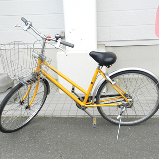 20インチ自転車 黄色/イエロー パナソニック カゴ付き 札幌市北区屯田