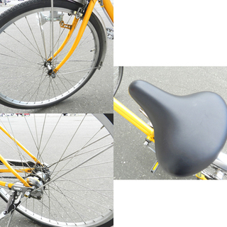 自転車 26インチ 3段切替 カゴ付き シティサイクル miyata Alumi ☆ PayPay(ペイペイ)決済可能 ☆ 札幌市 北区 屯田 miyata（ミヤタ） 「ミヤタ」アルミスターU「DALU63A4」26インチ 3段