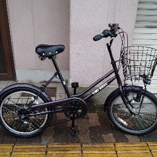 FINE BIKES[ファインバイク]20吋ミニベロ 外装6段/小紫色