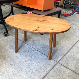 未使用 木製 北欧 カフェテーブル 小さめ テーブル ローテーブル 