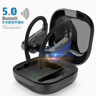 【新品】ワイヤレスイヤホン 防水　耳掛け式 Bluetooth5...