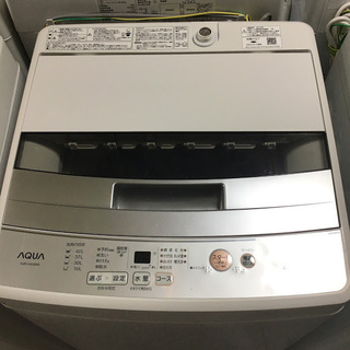 送料無料・設置無料サービス有り】洗濯機 2019年製 AQUA AQW-S45G 中古 