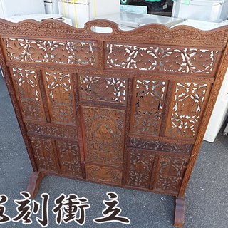 ☆アジアン風☆衝立 彫刻 パーテンション インテリア 木彫り 家具 美術