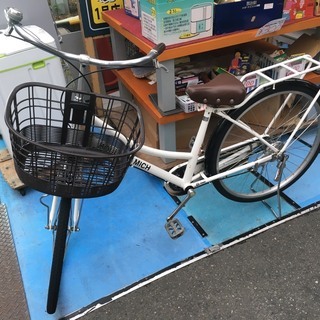 ☆中古 激安！！BOULMICH　自転車　ママチャリ　ホワイト　...