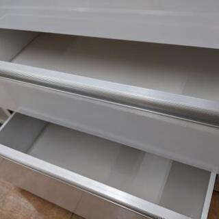 【おすすめ品】参考定価¥64,000 2面レンジボード 幅120cm×奥行48cm×高さ204cm オートクローサー スチーム対応♪